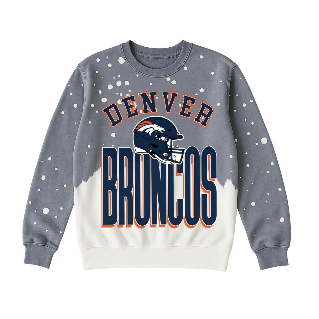 Denver Broncos  Gameday Couture Women's Arch Rivals Faded Wash Sweatshirt