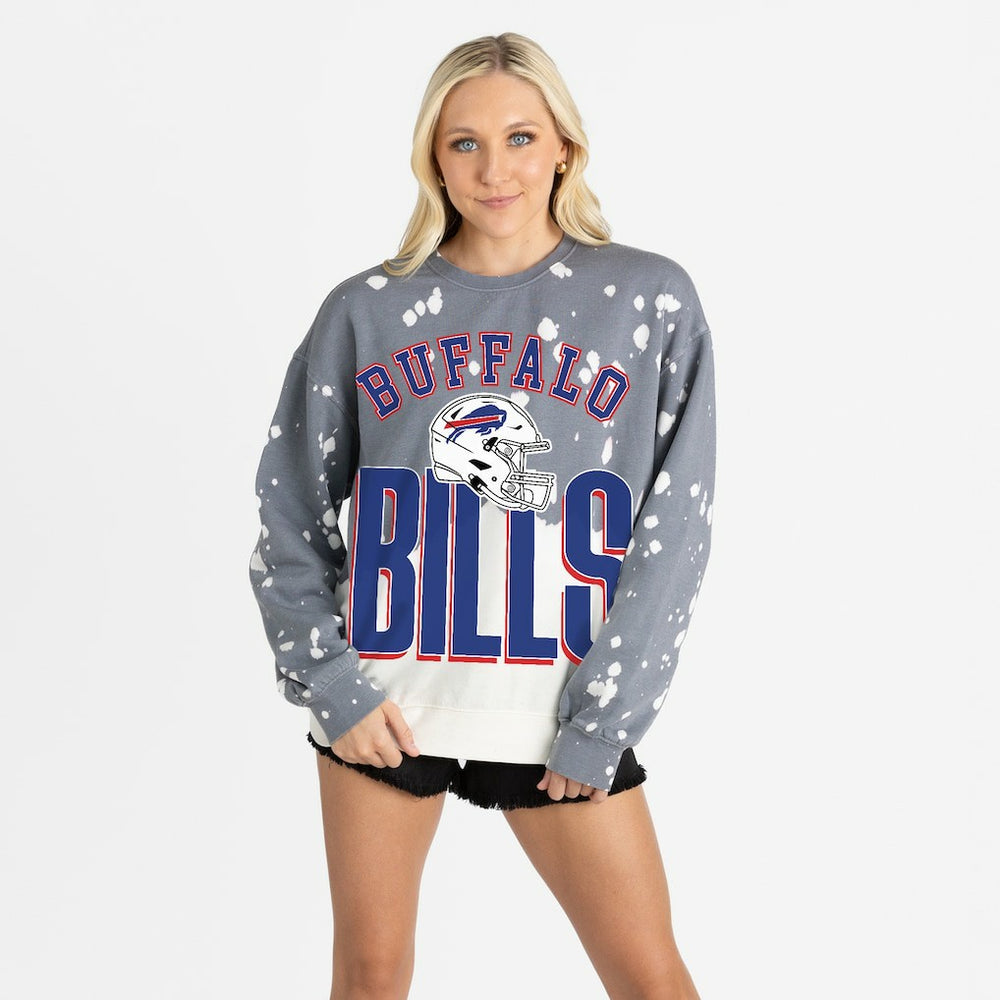 Buffalo Bills  Gameday Couture Women's Arch Rivals Faded Wash Sweatshirt