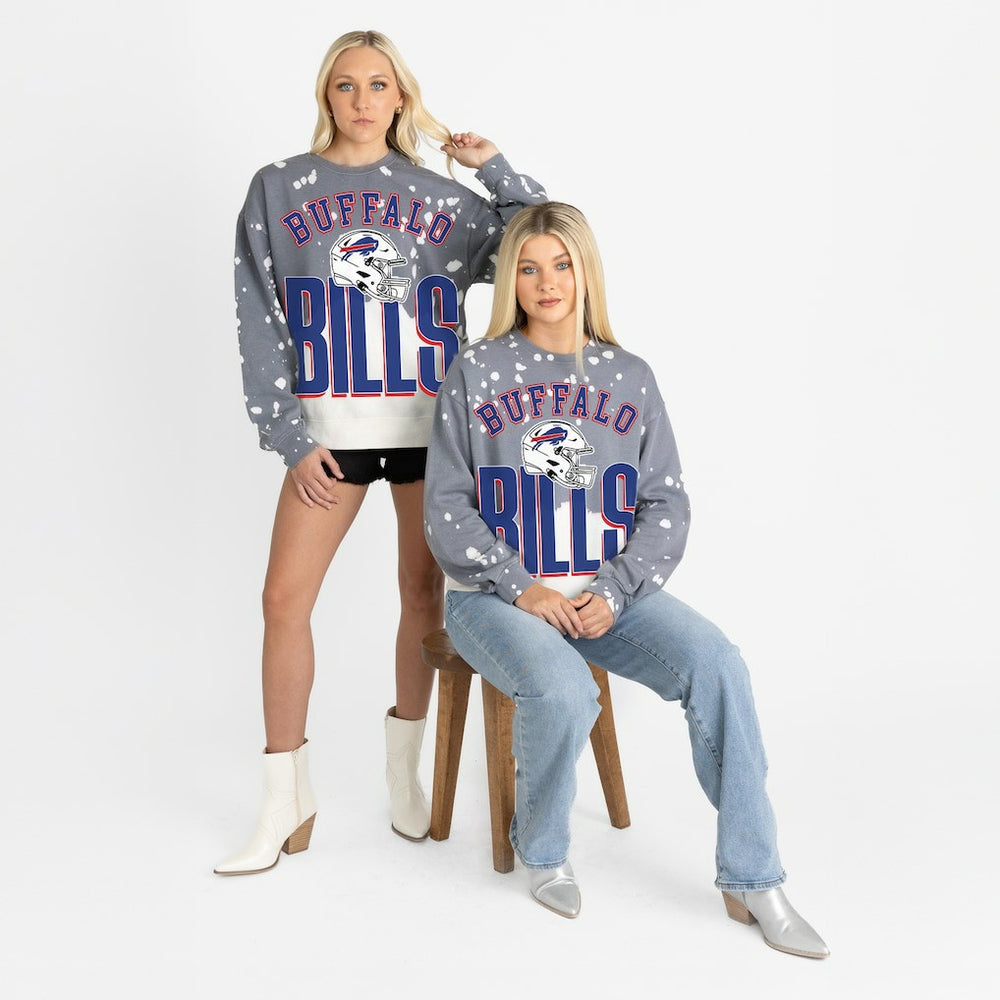 Buffalo Bills  Gameday Couture Women's Arch Rivals Faded Wash Sweatshirt