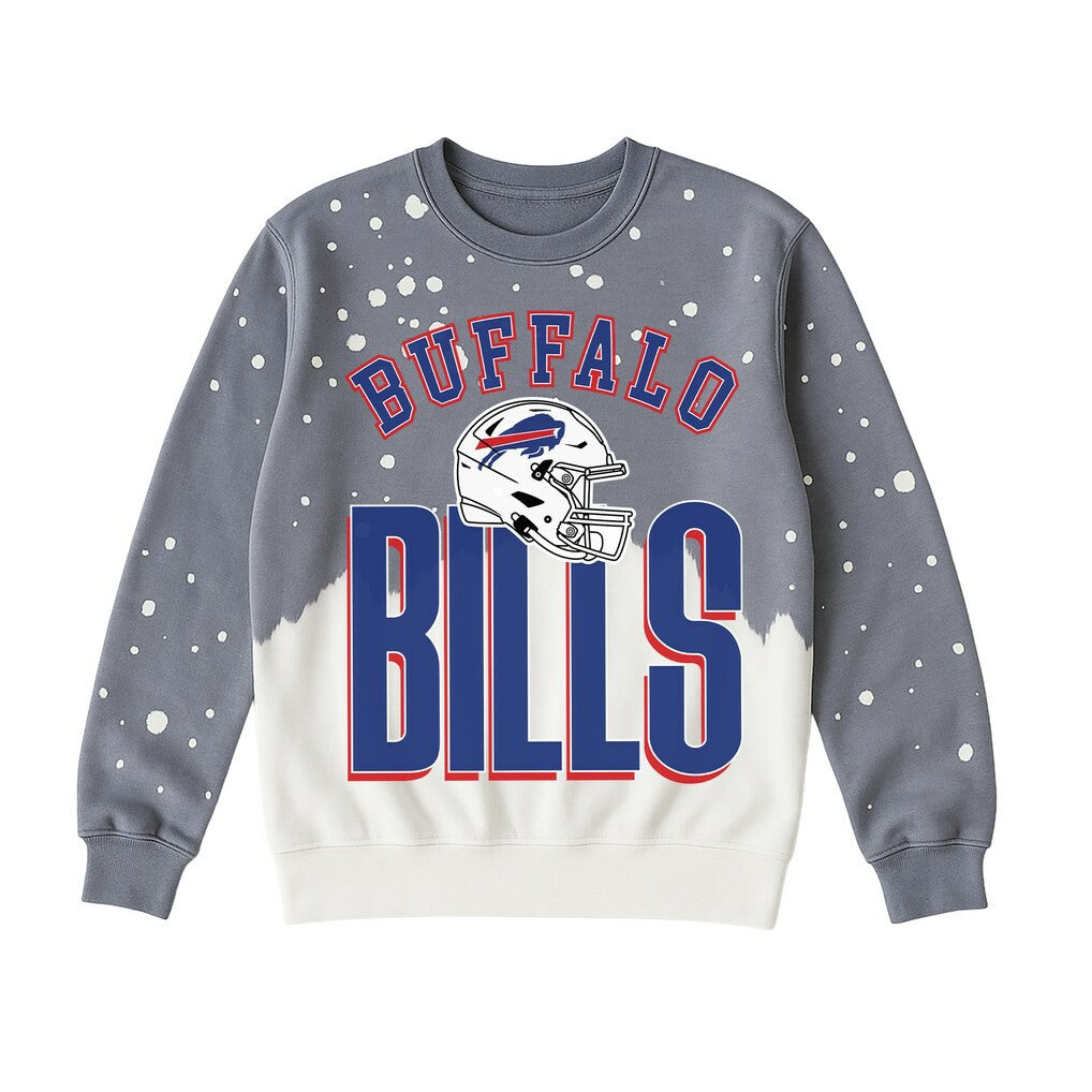 Buffalo Bills  Gameday Couture Women's Arch Rivals Faded Wash Sweatshirt