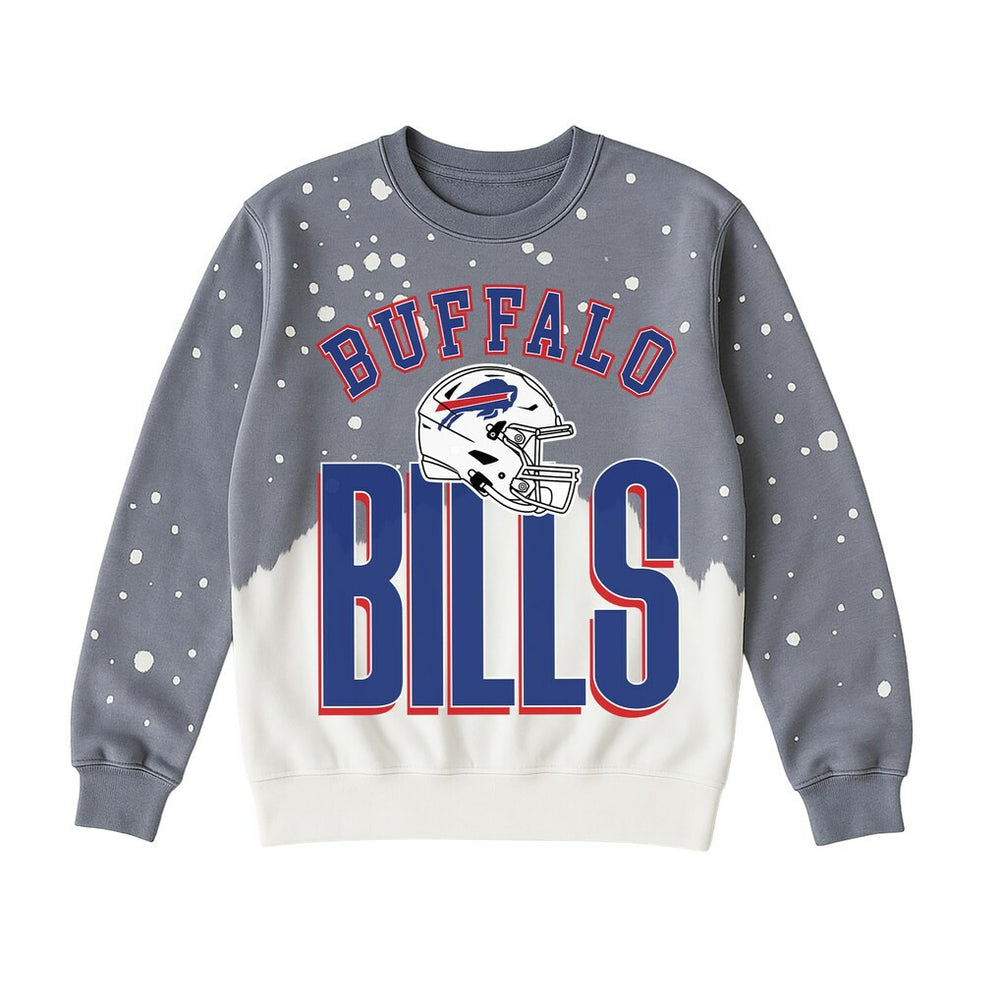 Buffalo Bills  Gameday Couture Women's Arch Rivals Faded Wash Sweatshirt