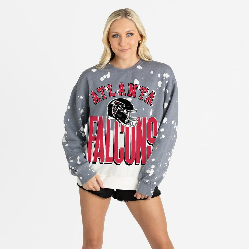 Atlanta Falcons  Gameday Couture Women's Arch Rivals Faded Wash Sweatshirt