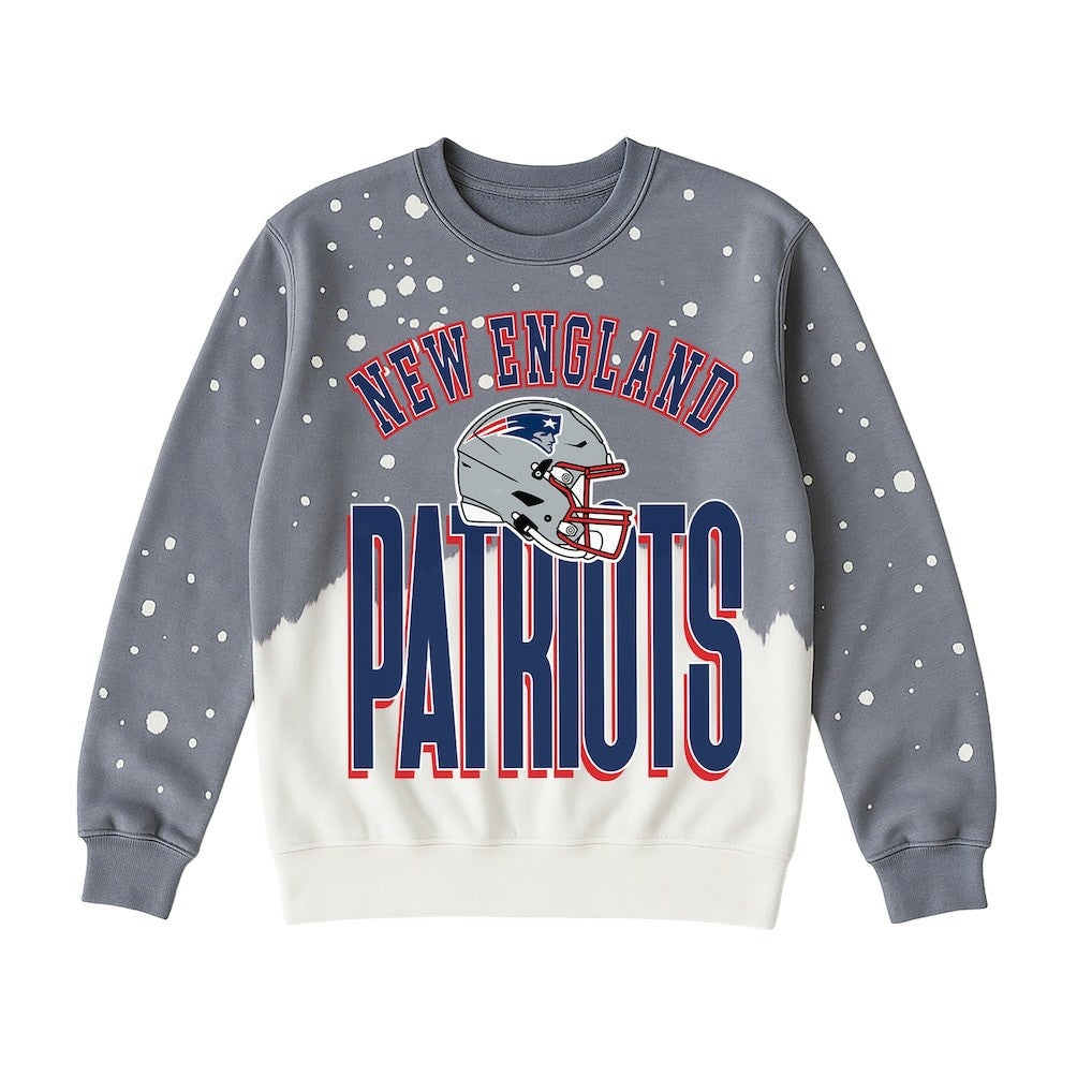 New England Patriots  Gameday Couture Women's Arch Rivals Faded Wash Sweatshirt