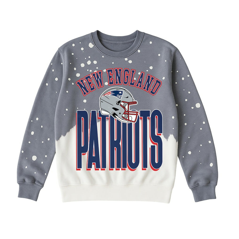 New England Patriots  Gameday Couture Women's Arch Rivals Faded Wash Sweatshirt