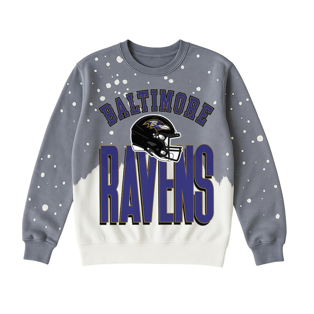 Baltimore Ravens  Gameday Couture Women's Arch Rivals Faded Wash Sweatshirt