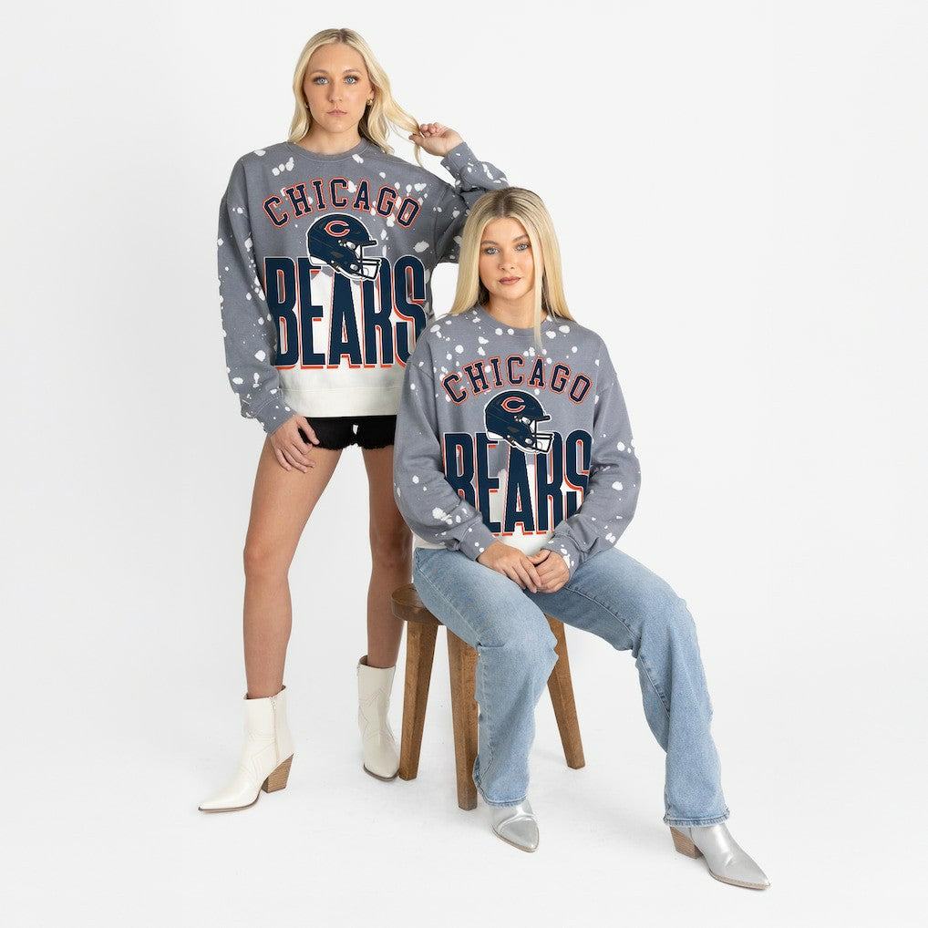 Chicago Bears  Gameday Couture Women's Arch Rivals Faded Wash Sweatshirt