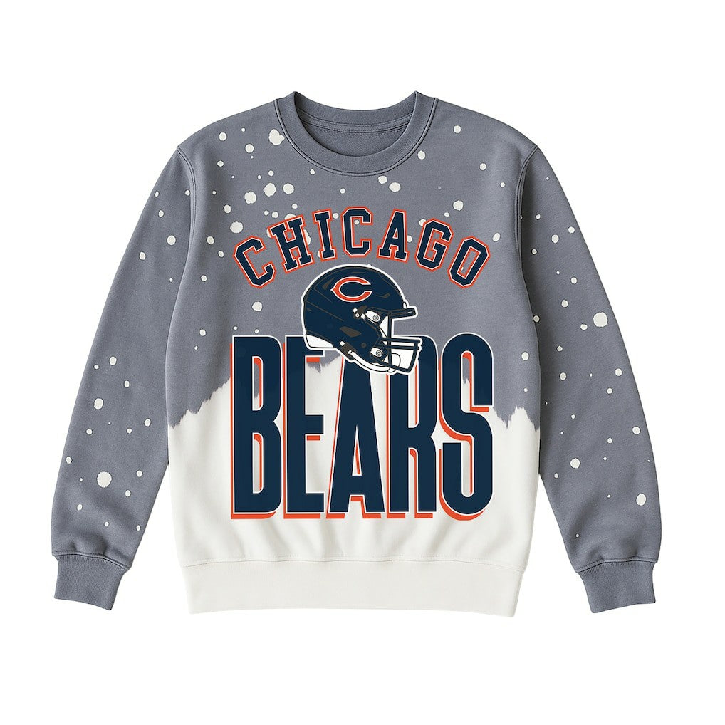 Chicago Bears  Gameday Couture Women's Arch Rivals Faded Wash Sweatshirt
