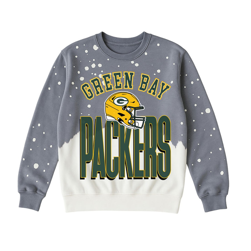Green Bay Packers  Gameday Couture Women's Arch Rivals Faded Wash Sweatshirt