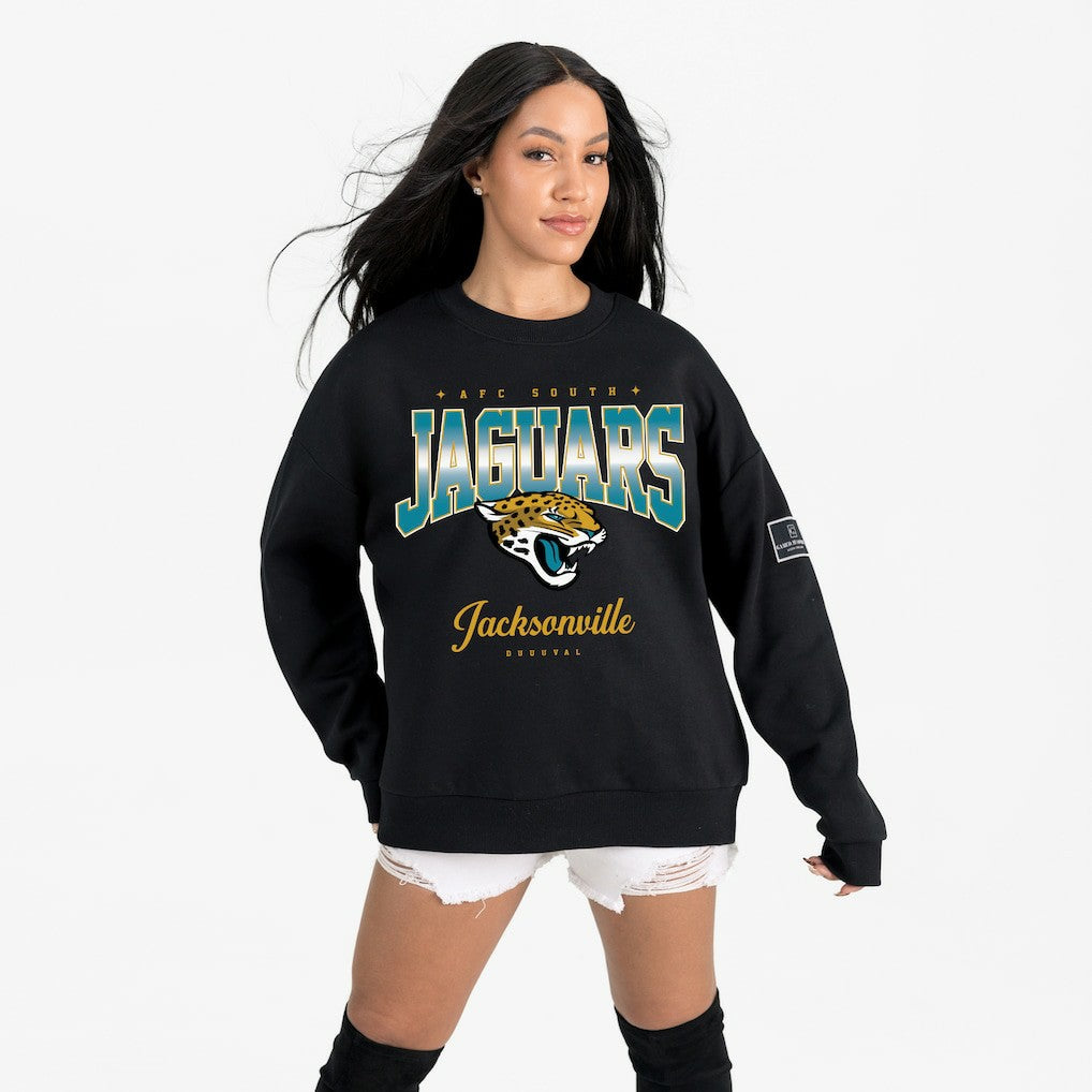 Jacksonville Jaguars  Gameday Couture Women's Powerhouse Play Premium Fleece Sweatshirt