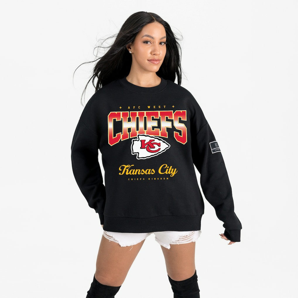 Kansas City Chiefs  Gameday Couture Women's Powerhouse Play Premium Fleece Sweatshirt