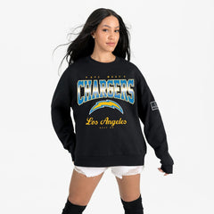 Los Angeles Chargers  Gameday Couture Women's Powerhouse Play Premium Fleece Sweatshirt