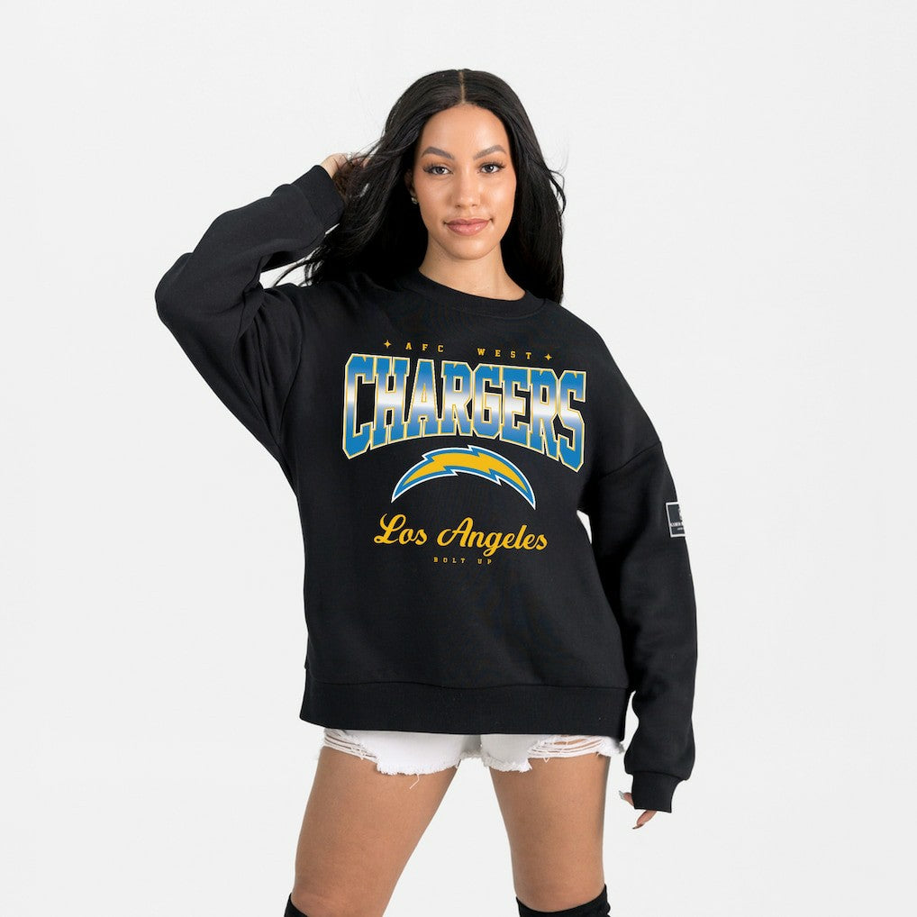 Los Angeles Chargers  Gameday Couture Women's Powerhouse Play Premium Fleece Sweatshirt