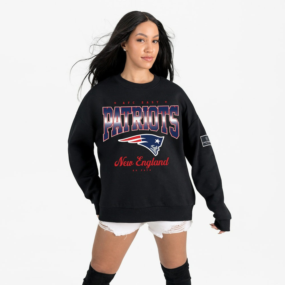 New England Patriots  Gameday Couture Women's Powerhouse Play Premium Fleece Sweatshirt