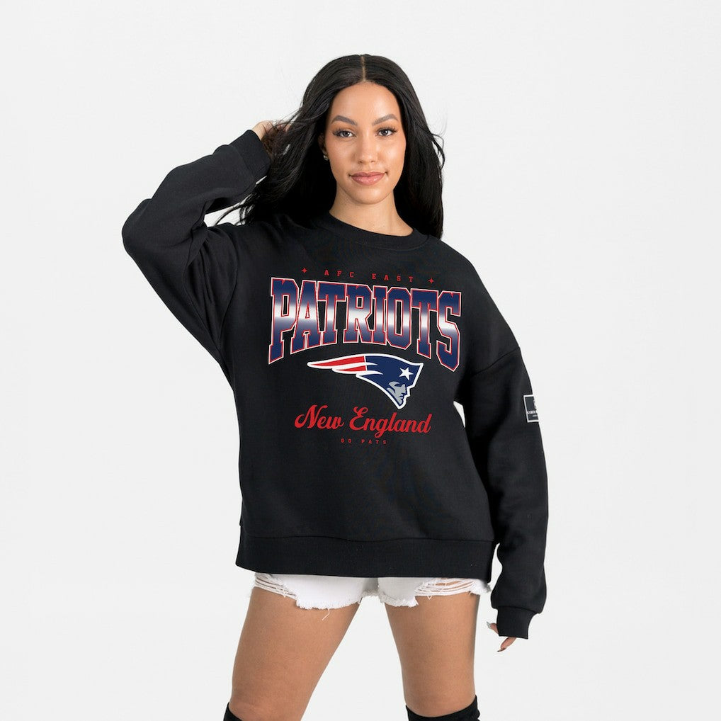 New England Patriots  Gameday Couture Women's Powerhouse Play Premium Fleece Sweatshirt