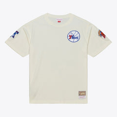 Philadelphia 76ers Hardwood Classics Chainstitch Premium T-Shirt On Sale