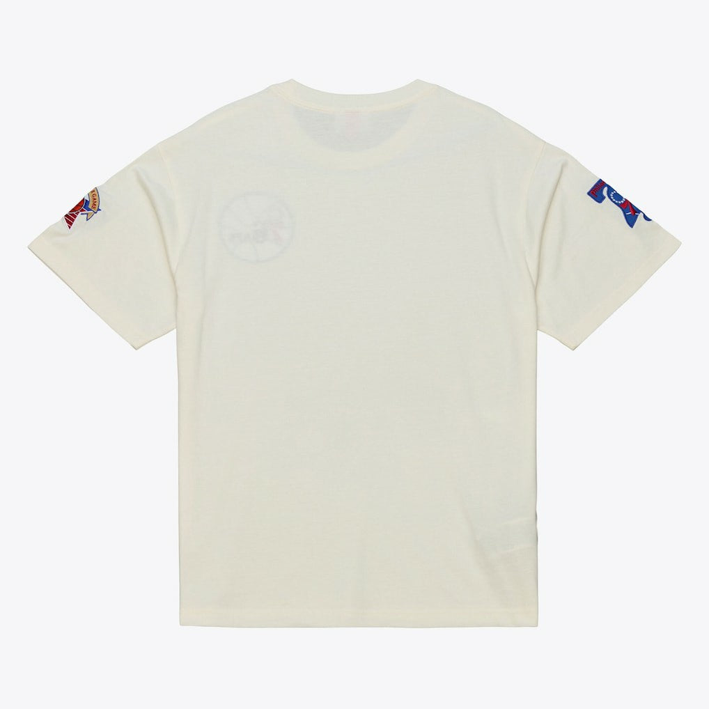 Philadelphia 76ers Hardwood Classics Chainstitch Premium T-Shirt On Sale