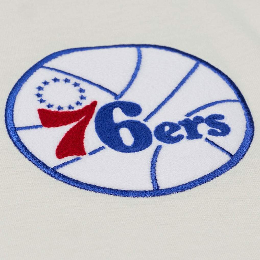 Philadelphia 76ers Hardwood Classics Chainstitch Premium T-Shirt On Sale