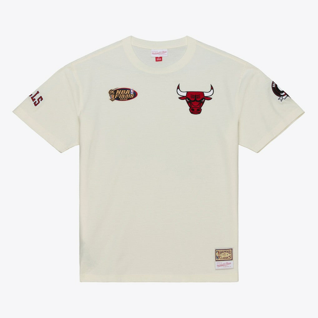 Chicago Bulls Hardwood Classics Chainstitch Premium T-Shirt sale On Sale