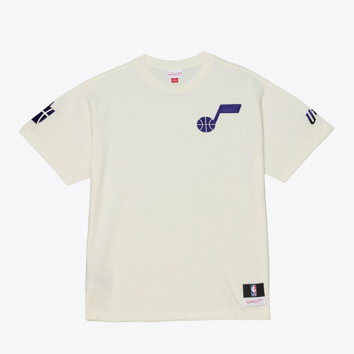 Utah Jazz Hardwood Classics Chainstitch Premium T-Shirt On Sale