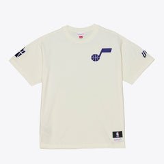 Utah Jazz Hardwood Classics Chainstitch Premium T-Shirt On Sale