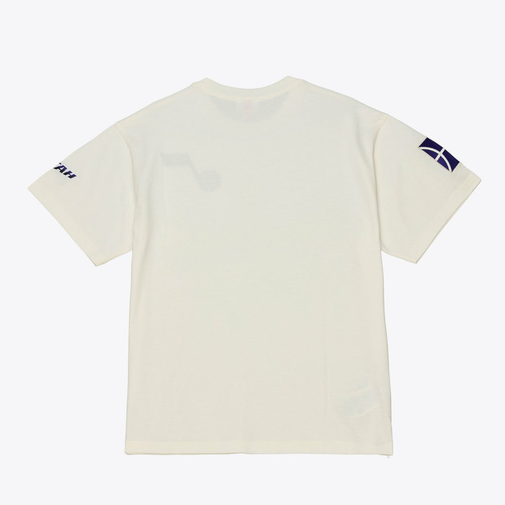 Utah Jazz Hardwood Classics Chainstitch Premium T-Shirt On Sale