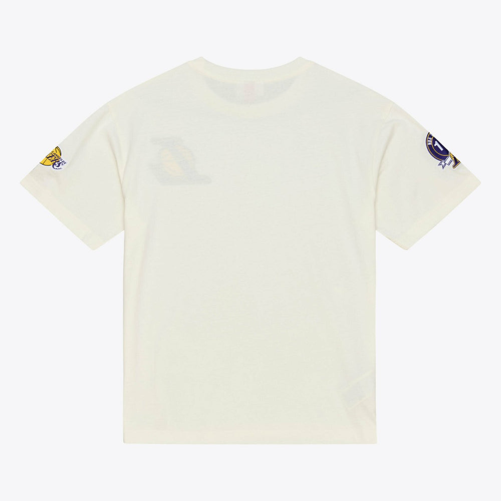 Los Angeles Lakers Hardwood Classics Chainstitch Premium T-Shirt Outlet