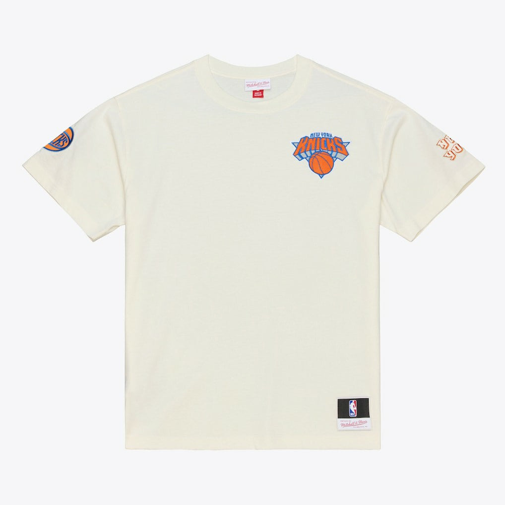 New York Knicks Hardwood Classics Chainstitch Premium T-Shirt New