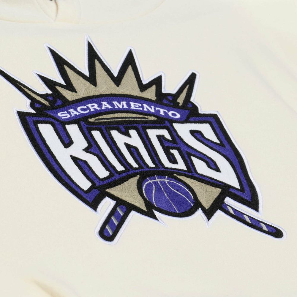 Sacramento Kings Hardwood Classics Chainstitch Premium Fleece Hoodie New
