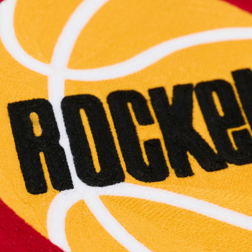 Houston Rockets Hardwood Classics Chainstitch Premium Fleece Hoodie New