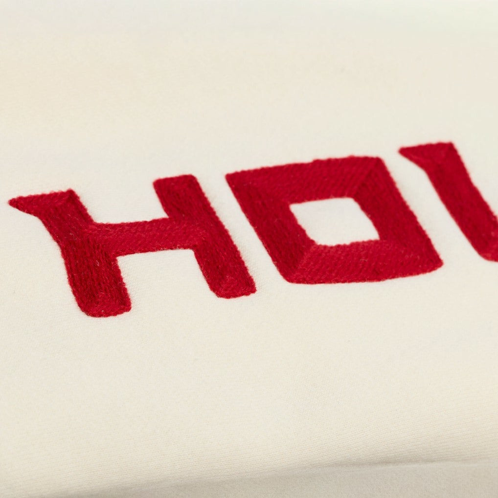 Houston Rockets Hardwood Classics Chainstitch Premium Fleece Hoodie New