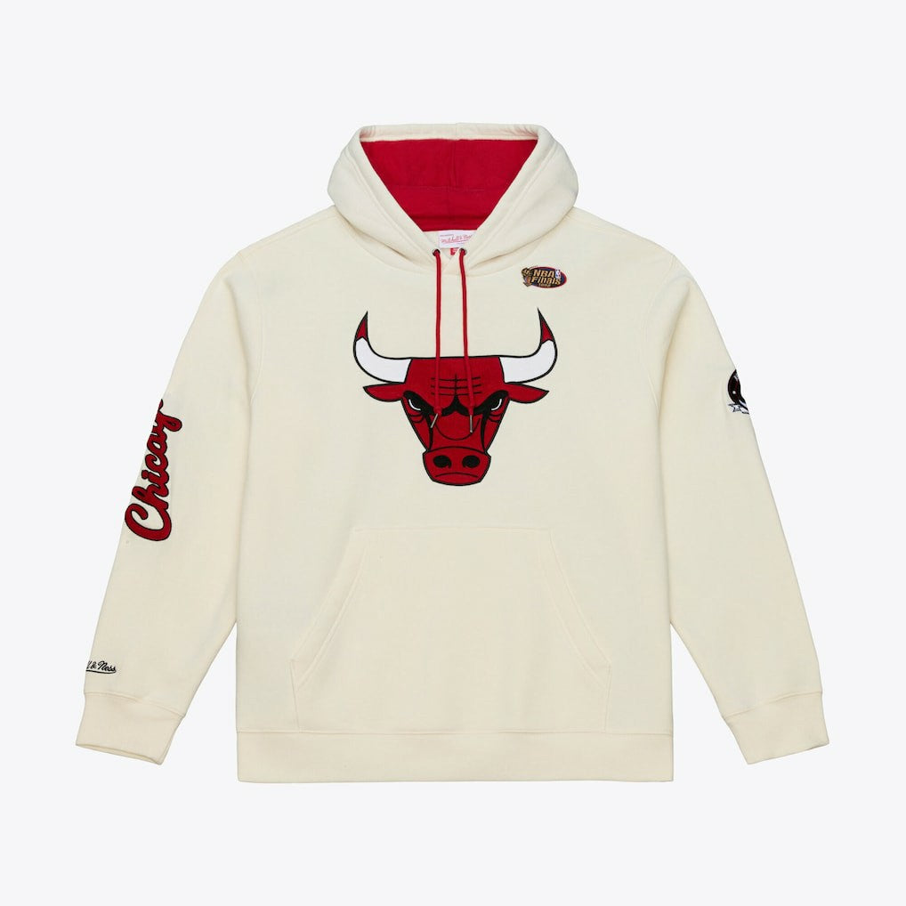 Chicago Bulls Hardwood Classics Chainstitch Premium Fleece Hoodie On Sale