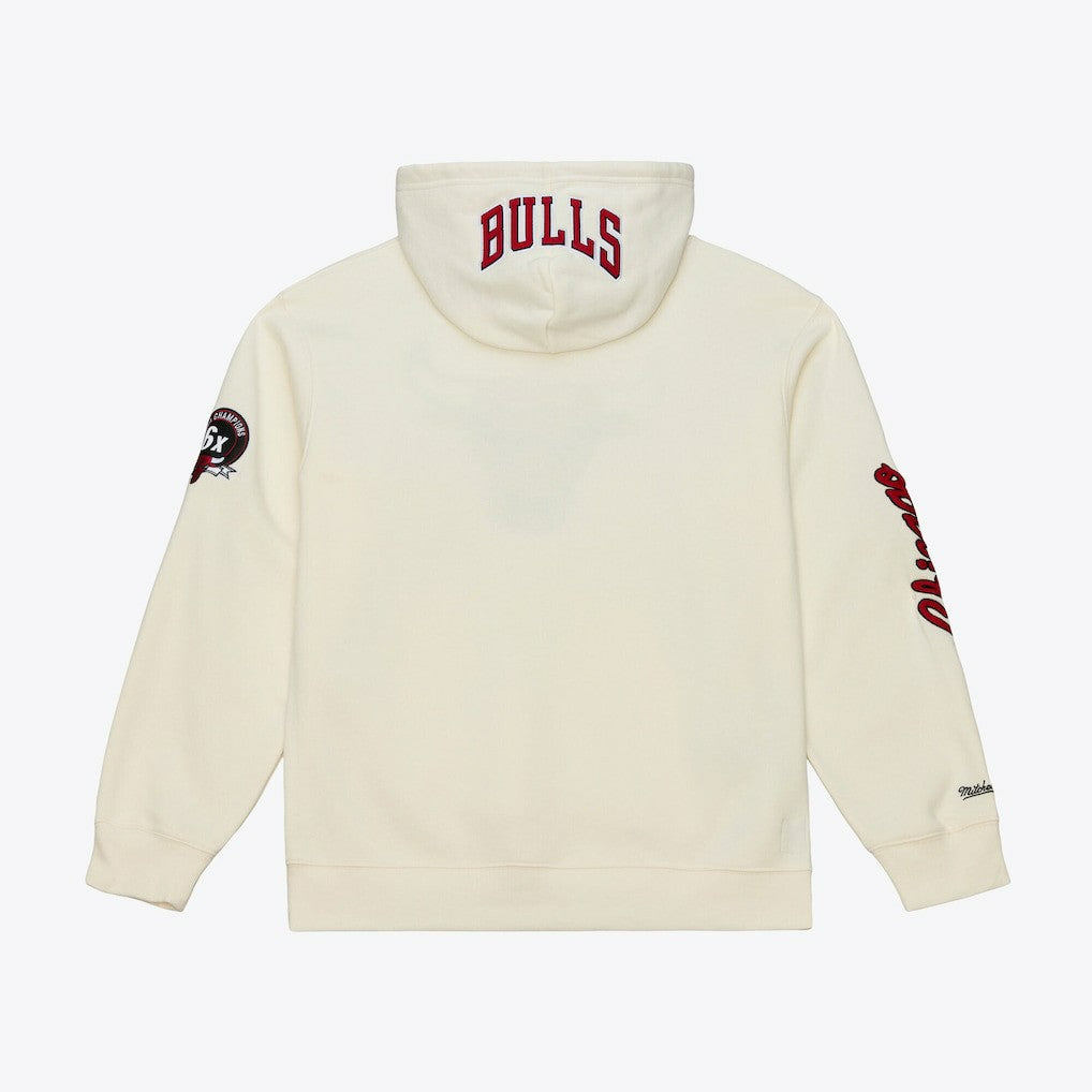Chicago Bulls Hardwood Classics Chainstitch Premium Fleece Hoodie On Sale