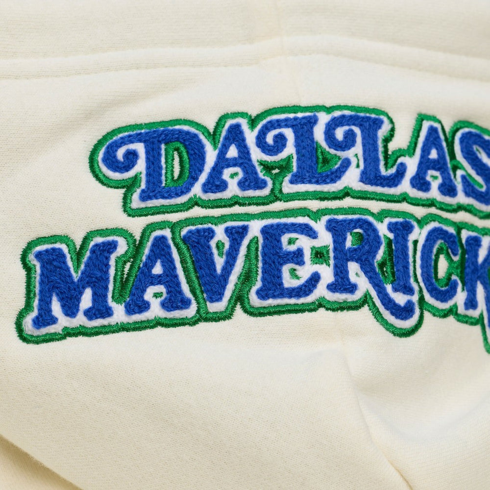 Dallas Mavericks Hardwood Classics Chainstitch Premium Fleece Hoodie sale On Sale