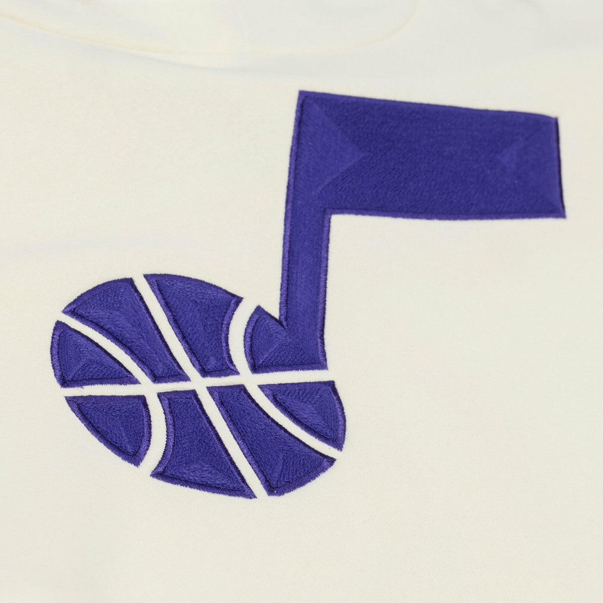 Utah Jazz Hardwood Classics Chainstitch Premium Fleece Hoodie On Sale