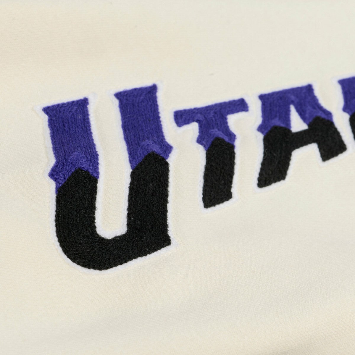Utah Jazz Hardwood Classics Chainstitch Premium Fleece Hoodie On Sale