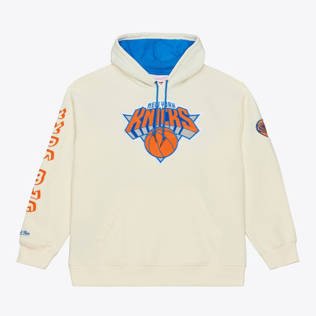 New York Knicks Hardwood Classics Chainstitch Premium Fleece Hoodie Outlet