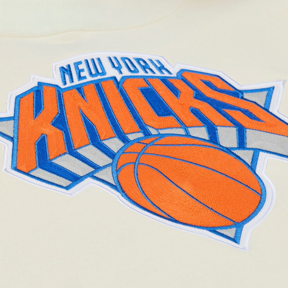 New York Knicks Hardwood Classics Chainstitch Premium Fleece Hoodie Outlet