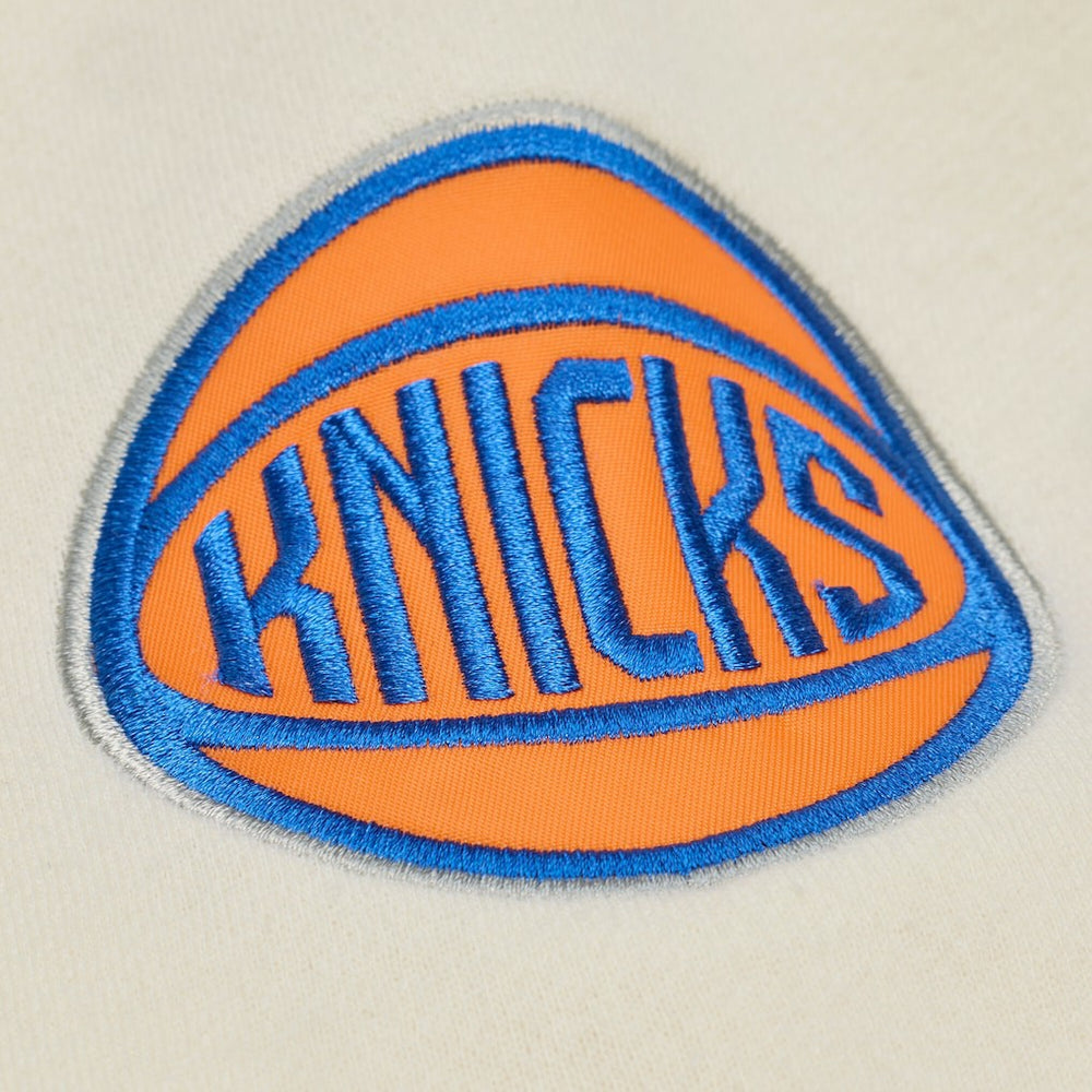 New York Knicks Hardwood Classics Chainstitch Premium Fleece Hoodie Outlet