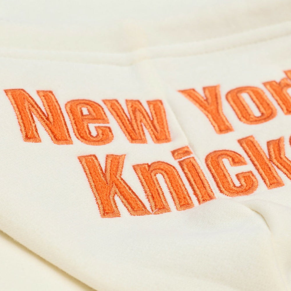 New York Knicks Hardwood Classics Chainstitch Premium Fleece Hoodie Outlet
