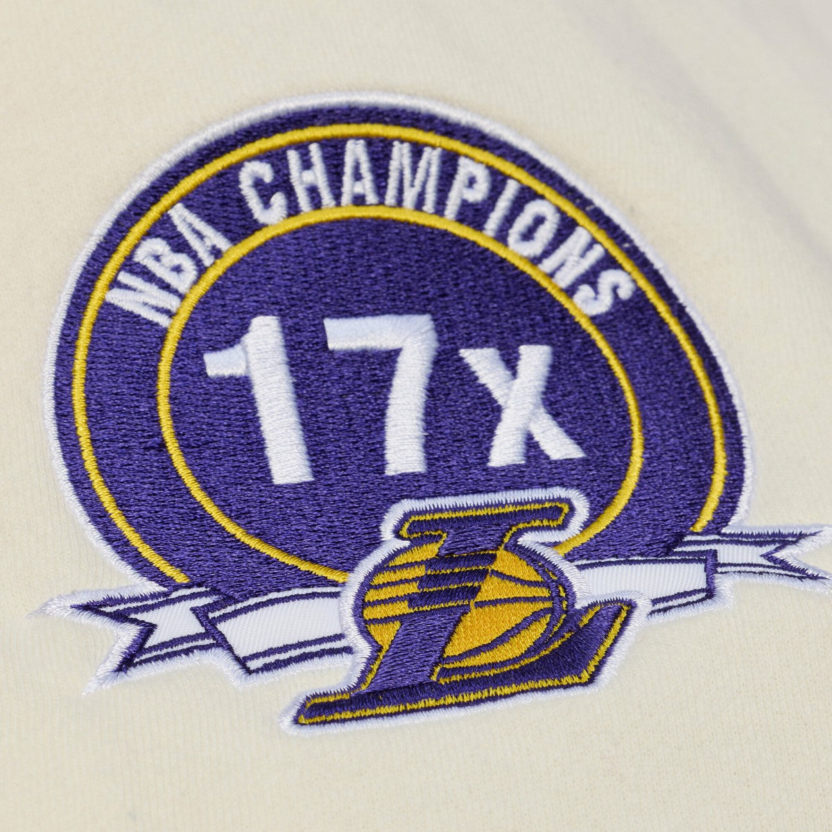 Los Angeles Lakers Hardwood Classics Chainstitch Premium Fleece Hoodie On Sale