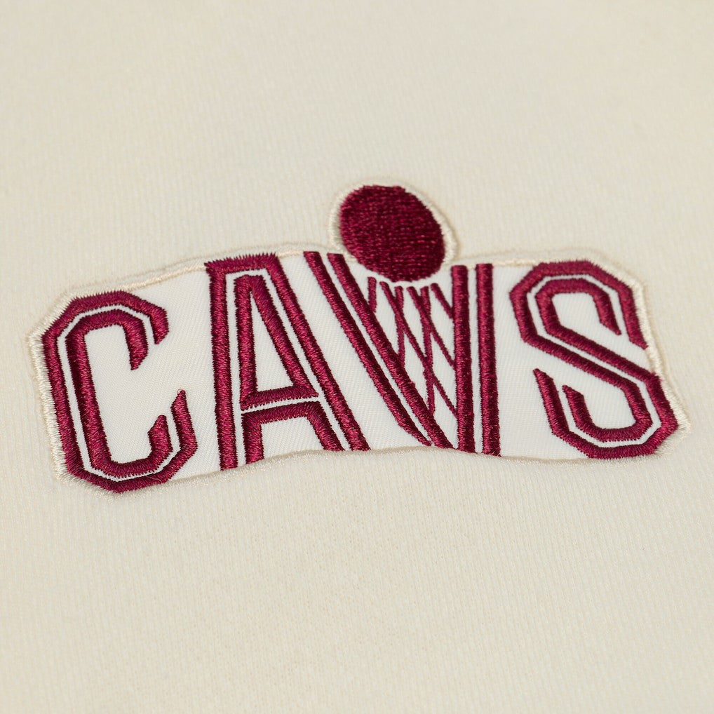 Cleveland Cavaliers Hardwood Classics Chainstitch Premium Fleece Hoodie sale On Sale