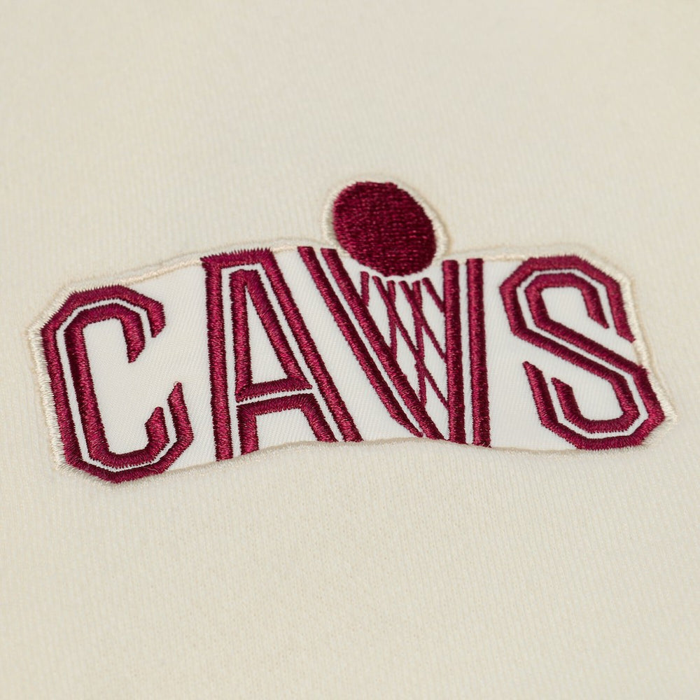 Cleveland Cavaliers Hardwood Classics Chainstitch Premium Fleece Hoodie sale On Sale