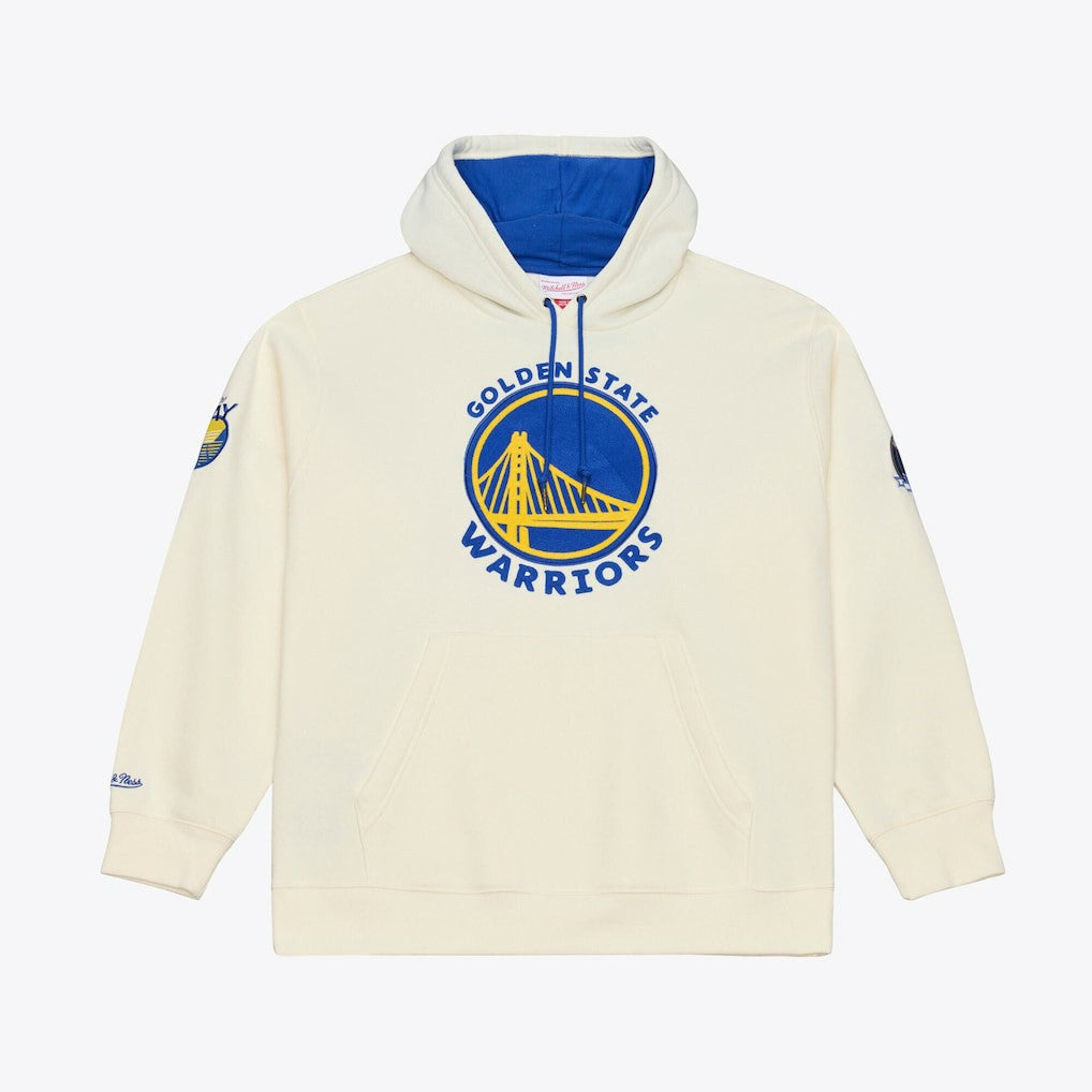 Golden State Warriors Hardwood Classics Chainstitch Premium Fleece Hoodie sale On Sale
