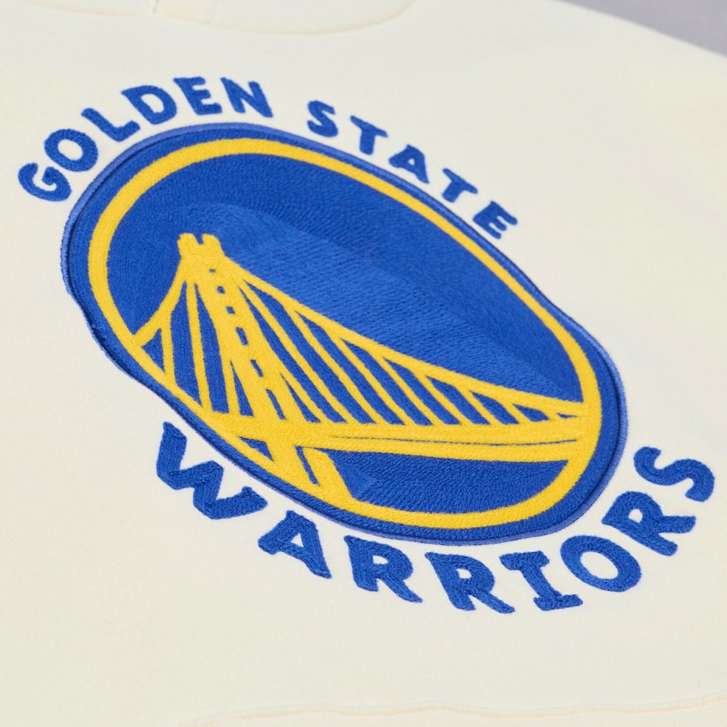 Golden State Warriors Hardwood Classics Chainstitch Premium Fleece Hoodie sale On Sale