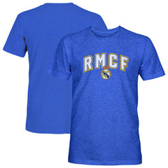 Real Madrid 1863FC Athletic Wordmark Vintage Tri-Blend T-Shirt Blue