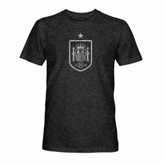 Spain National Team 1863FC Mono Badge Vintage Tri-Blend T-Shirt Black