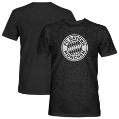 Bayern Munich 1863FC Mono Badge Vintage Tri-Blend T-Shirt Black
