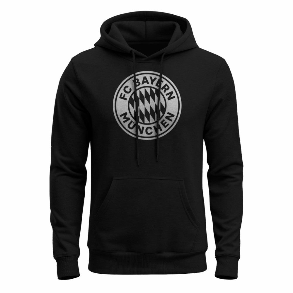 Bayern Munich 1863FC Mono Badge Fleece Hoodie Black