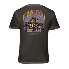 Barcelona 1863FC Wordmark Cotton T-Shirt Gray