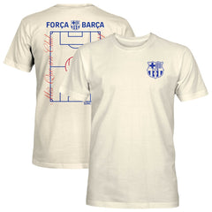 Barcelona 1863FC Own the Pitch Heavyweight T-Shirt Cream